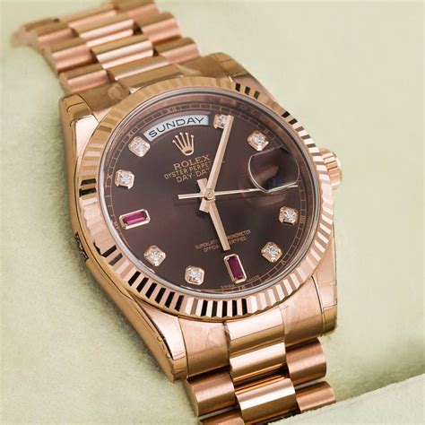 rolex ruby dial rose gold|rolex everose gold day date.